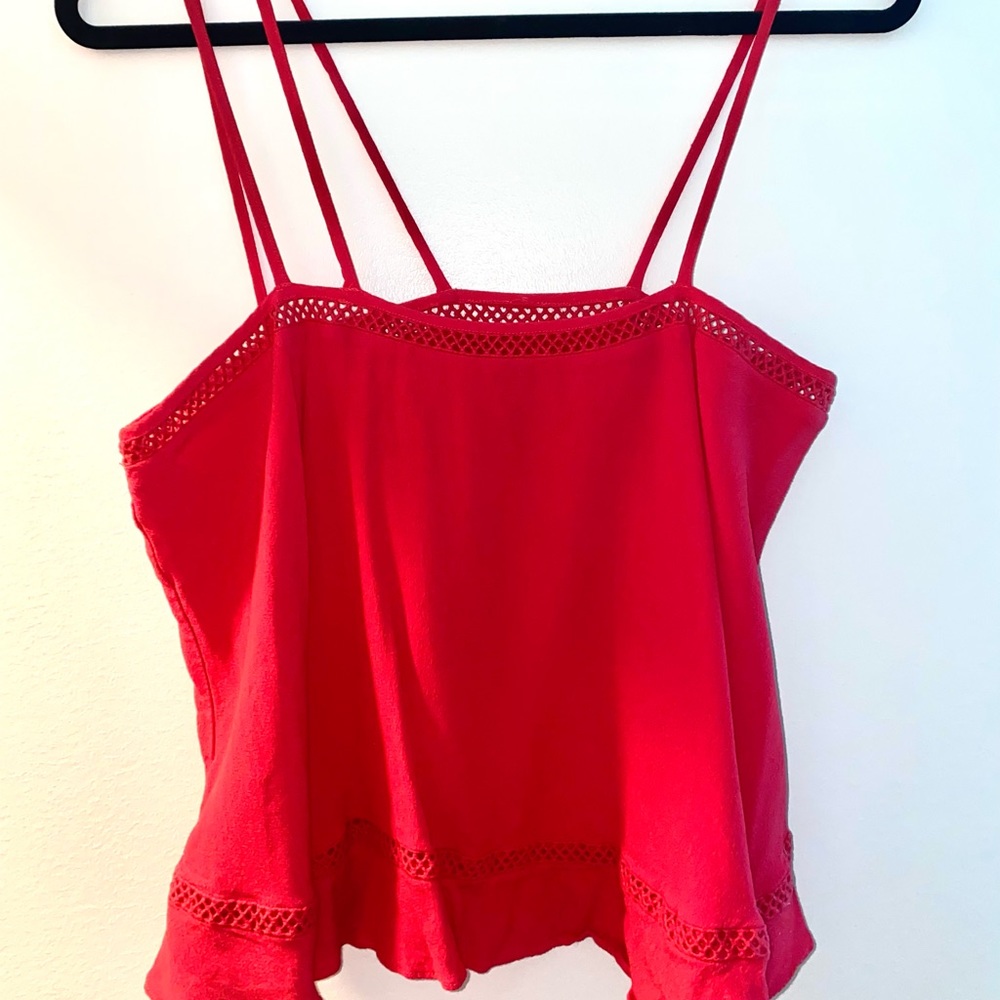Lovers + Friends hot pink/red tank top, size medium